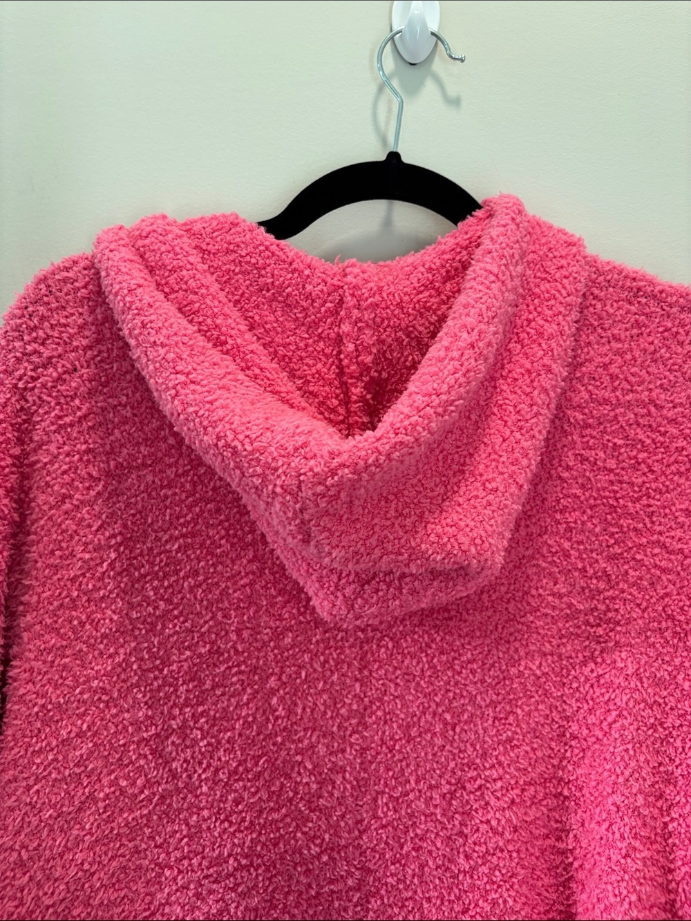 SKIMS Cozy Knit Unisex Hooded Half Zip Boucle Onesie Cotton Candy XL - Picture 5 of 10